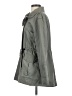 Halogen 100% Cotton Gray Trenchcoat Size S - photo 5