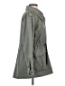 Halogen 100% Cotton Gray Trenchcoat Size S - photo 4