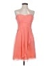 David's Bridal 100% Polyester Orange Cocktail Dress Size 4 - photo 1