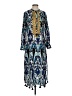 Figue Print Blue Casual Dress Size S - photo 1