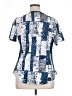 Unbranded Blue Short Sleeve Henley Size XL - photo 2