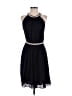L'Agence 100% Silk Solid Black Cocktail Dress Size 6 - photo 1
