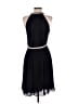 L'Agence 100% Silk Solid Black Cocktail Dress Size 6 - photo 2