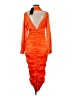 Akira Orange Cocktail Dress Size M - photo 2