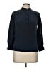 Ann Mashburn Blue Long Sleeve Blouse Size M - photo 1