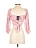 Shero 100% Rayon Pink 3/4 Sleeve Blouse Size S - photo 2