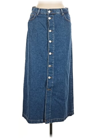 Zara Denim Skirt (view 1)