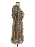 Dex Paisley Tan Cocktail Dress Size S - photo 4