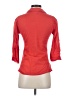 Max Studio Red 3/4 Sleeve Button-Down Shirt Size S - photo 2