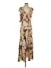 Nicholas Floral Tan Pink Cocktail Dress Size S (estimated) - photo 1