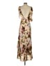 Nicholas Floral Tan Pink Cocktail Dress Size S (estimated) - photo 2