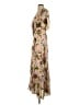 Nicholas Floral Tan Pink Cocktail Dress Size S (estimated) - photo 5