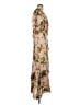 Nicholas Floral Tan Pink Cocktail Dress Size S (estimated) - photo 4