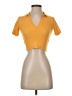Zara Yellow Short Sleeve Turtleneck Size S - photo 1