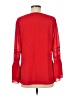 Rose + Olive 100% Polyester Red Long Sleeve Blouse Size M - photo 2