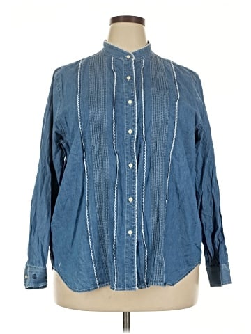 Lauren Jeans Co. Long Sleeve Button-Down Shirt (view 1)