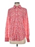 Unbranded 100% Polyester Print Red Long Sleeve Blouse Size S - photo 1