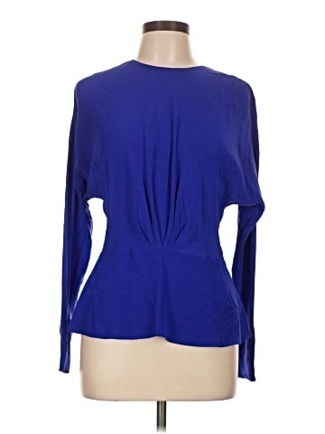 Linda Allard Ellen Tracy Long Sleeve Silk Top (view 1)
