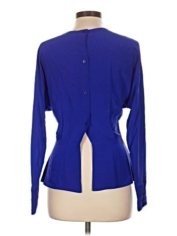 Linda Allard Ellen Tracy Long Sleeve Silk Top (view 2)