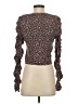 Versona 100% Rayon Brown Long Sleeve Top Size XS - photo 2