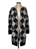 Peach Argyle Gray Cardigan Size S - photo 1