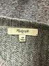Madewell 100% Merino Wool Metallic Gray Wool Pullover Sweater Size XS - photo 7