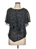 Draper's & Damon's 100% Polyester Stars Black Short Sleeve Blouse Size 12 (petite) - photo 1