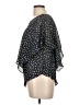Draper's & Damon's 100% Polyester Stars Black Short Sleeve Blouse Size 12 (petite) - photo 5