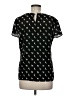 Nine West 100% Polyester Black Short Sleeve Top Size M - photo 2