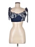 Pookie & Sebastian 100% Polyester Blue Sleeveless Top Size M - photo 1