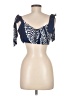 Pookie & Sebastian 100% Polyester Blue Sleeveless Top Size M - photo 2
