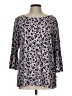 Ellen Tracy Gray 3/4 Sleeve Blouse Size L - photo 1