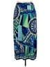 Chico's 100% Polyester Print Blue Casual Skirt Size Lg (2) - photo 2
