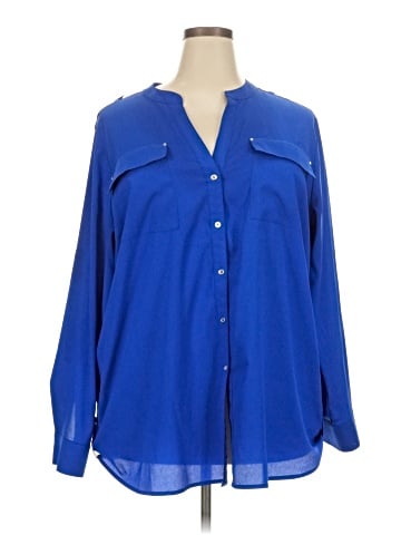 Calvin Klein Long Sleeve Blouse (view 1)