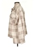 By Together 100% Cotton Plaid Tan Long Sleeve Blouse Size S - photo 5