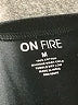 ON FIRE 100% Cotton Black Short Sleeve Turtleneck Size M - photo 7