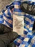 Nordstrom 100% Cotton Checkered-gingham Blue Long Sleeve Button-Down Shirt Size 3 - photo 4