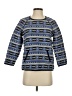 J.Crew Collection Print Blue Pullover Sweater Size 0 - photo 1