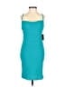 Express 100% Polyester Solid Teal Cocktail Dress Size XXS - photo 1