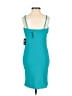 Express 100% Polyester Solid Teal Cocktail Dress Size XXS - photo 2