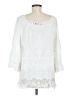 Spiaggia Dolce 100% Rayon White 3/4 Sleeve Blouse Size M - photo 2