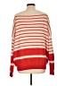 Vince. 100% Cashmere Stripes Red Cashmere Pullover Sweater Size L - photo 2