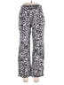 Rebecca Minkoff Animal Print Silver Casual Pants Size 10 - photo 1