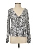Altar'd State Silver Long Sleeve Blouse Size M - photo 1