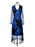 Rinascimento Graphic Blue Cocktail Dress Size S (estimated) - photo 1