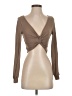 Shein Brown Long Sleeve T-Shirt Size 4 - photo 1