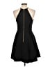 Unbranded Solid Black Cocktail Dress Size L - photo 2