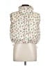 ANWND 100% Polyester Floral Ivory White Vest Size L - photo 1