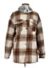 Shein Plaid Gray Coat Size 4 - photo 1