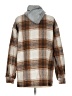 Shein Plaid Gray Coat Size 4 - photo 2